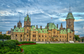 Картинка ottawa +kanada города оттава+ канада дворец площадь