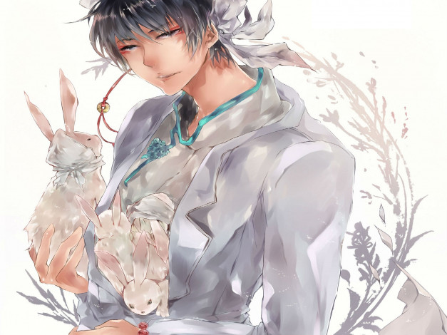 Обои картинки фото аниме, hoozuki no reitetsu, хакутаку, хладнокровный, хозуки