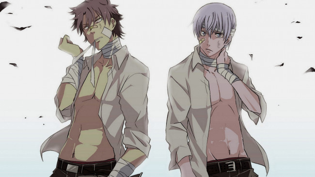 Обои картинки фото аниме, beelzebub, ога, тацуми, фуруичи, парни, арт