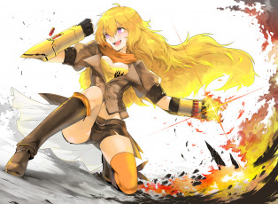 Картинка аниме rwby yang xiao long