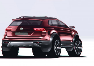 Картинка volkswagen+tiguan+gte+active+concept+2017 автомобили 3д 2017 volkswagen concept gte active tiguan