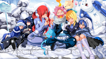 Картинка аниме fairy+tail grey japanese bear oriental wendy marvell dragon slayer gray fullbuster neko natsu dragneel