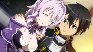 Картинка аниме sword+art+online фон взгляд девушка