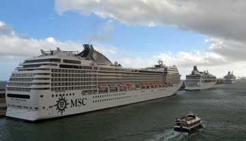 Картинка корабли разные+вместе круиз лайнер