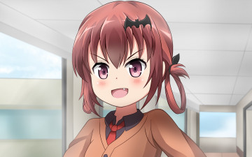 Картинка аниме gabriel+dropout девушка фон взгляд