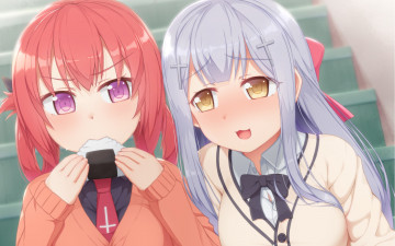 Картинка аниме gabriel+dropout взгляд фон девушки