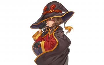 Картинка аниме kono+subarashii+sekai+ni+shukufuku+wo фон взгляд девушка