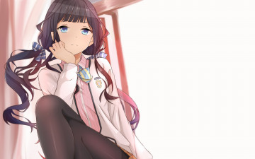 Картинка masamune+shirow+ artbook аниме девушка взгляд фон