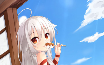 Картинка urara+meirochou аниме девушка фон взгляд