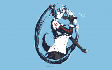 Картинка аниме vocaloid мику