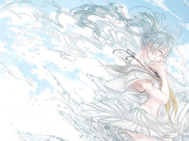 Обои картинки фото аниме, vocaloid, hatsune, miku