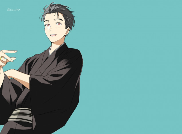Обои картинки фото аниме, yuri on ice, katsuki, yuuri