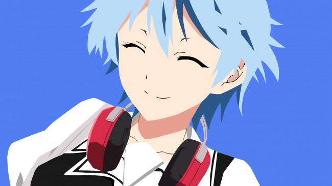 Обои картинки фото аниме, fuuka, фон, взгляд