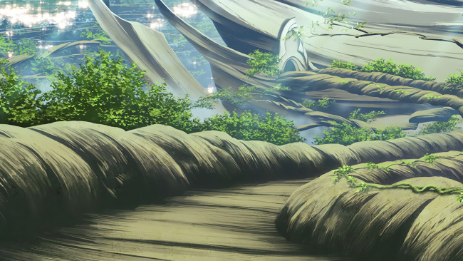 Обои картинки фото аниме, sword art online, дорога