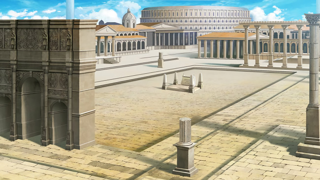 Обои картинки фото аниме, sword art online, площадь