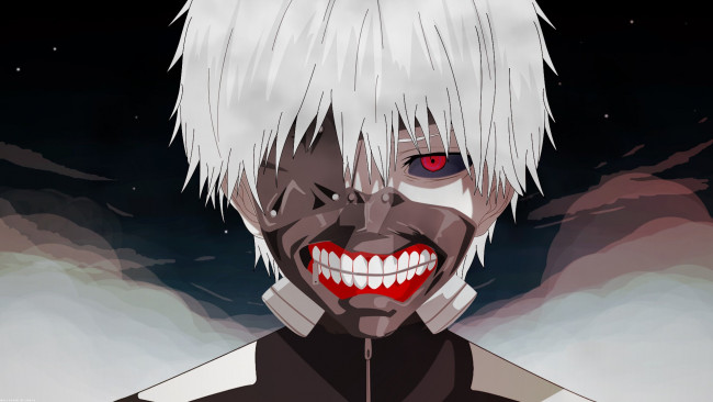 Обои картинки фото аниме, tokyo ghoul, ken, kaneki