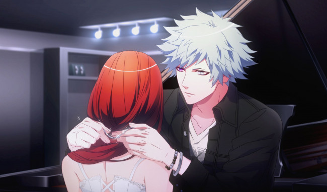 Обои картинки фото аниме, uta no prince-sama, двое