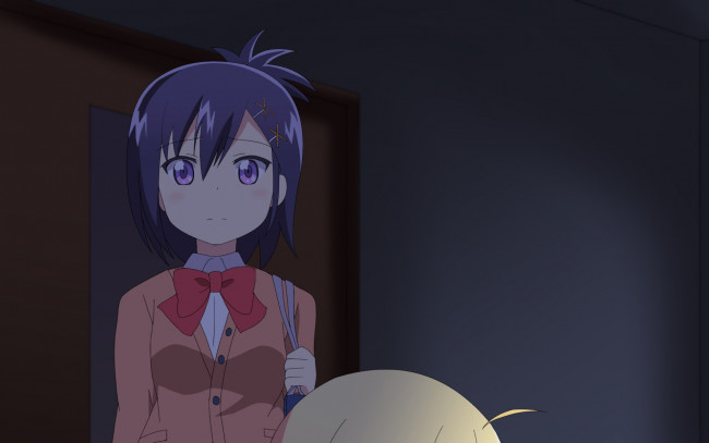 Обои картинки фото аниме, gabriel dropout, фон, взгляд, девушка