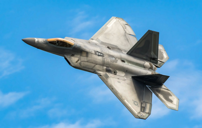 Обои картинки фото f-22a, авиация, боевые самолёты, истреьитель