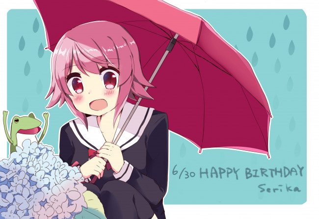 Обои картинки фото аниме, chaos,  head, взгляд, девушка, фон