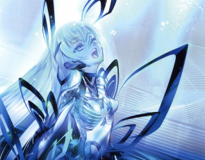 Картинка аниме животные +существа девушка