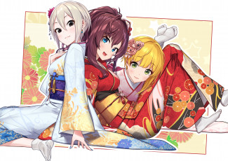 Картинка аниме idolm@ster девушки