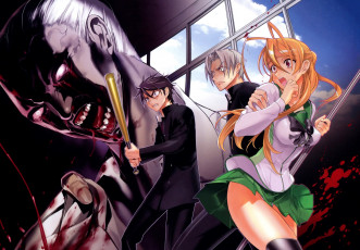 Картинка аниме highschool+of+the+dead highschool of the dead