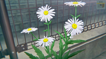 Картинка календари рисованные +векторная+графика 2018 цветы