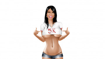 Картинка рисованное люди улыбка фон девушка