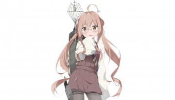 Картинка аниме kantai+collection фон взгляд девушка