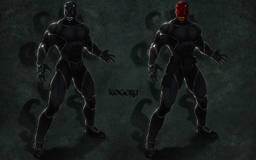 Картинка рисованное комиксы существо униформа фон