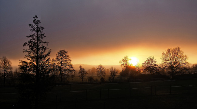 Обои картинки фото природа, восходы, закаты, простор