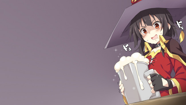 Обои картинки фото аниме, kono subarashii sekai ni shukufuku wo, взгляд, парень, фон