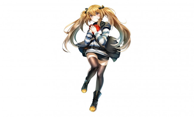 Обои картинки фото аниме, girls frontline, взгляд, девушка, фон