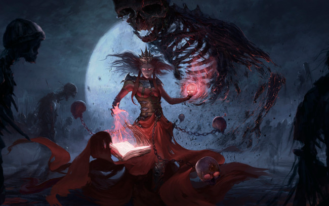 Обои картинки фото фэнтези, нежить, ритуал, заклинание, магия, колдовство, демоны, колдунья