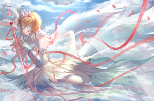 Обои картинки фото аниме, card captor sakura, девушка