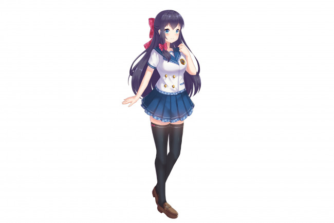 Обои картинки фото аниме, unknown,  другое , взгляд, девушка, фон