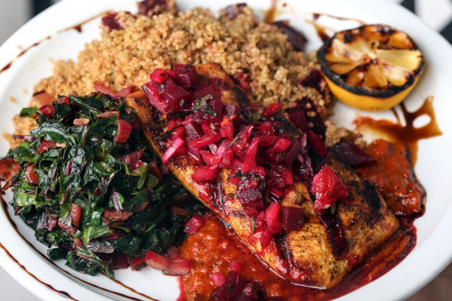 Обои картинки фото еда, вторые блюда, каша, салат