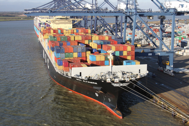 Обои картинки фото корабли, грузовые суда, контейнеровоз