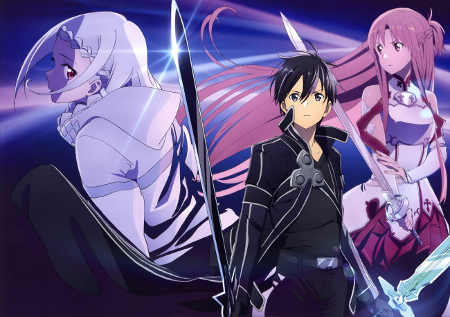 Обои картинки фото аниме, sword art online, sword, art, online