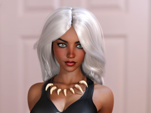 Картинка 3д+графика портрет+ portraits фон взгляд девушка