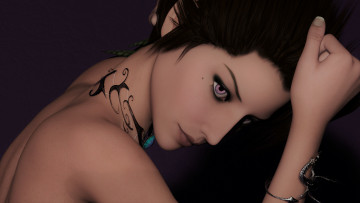 Картинка 3д+графика люди+ people фон взгляд девушка