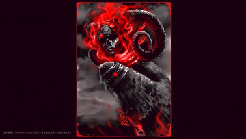 Картинка календари фэнтези существо лицо рога