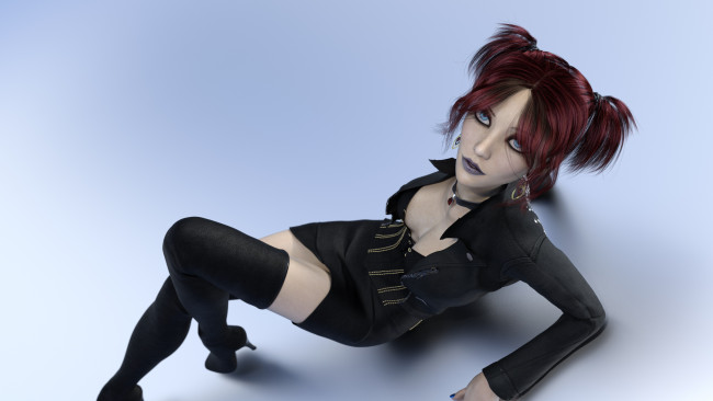 Обои картинки фото 3д графика, люди , people, фон, взгляд, девушка