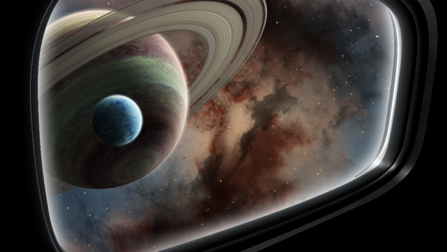 Обои картинки фото космос, арт, вселенная, галактики, планета, звезды