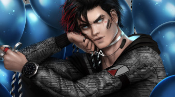 Картинка рисованное комиксы мужчина фон взгляд