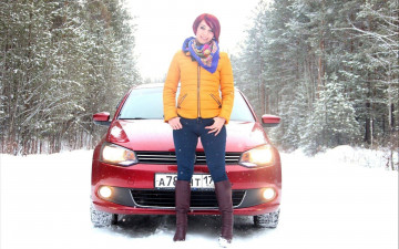 Картинка автомобили -авто+с+девушками volkswagen