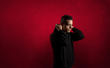 обоя мужчины, rami malek, капюшон, кофта, актер, rami, malek