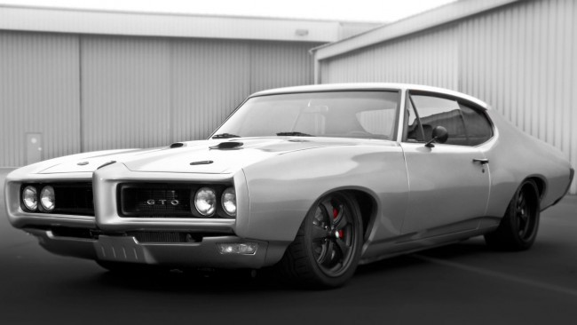 Обои картинки фото автомобили, pontiac, 1968, gto