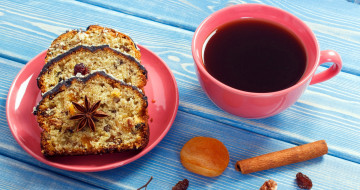 Картинка еда пирожные +кексы +печенье курага корица кекс кофе бадьян